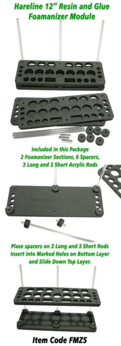 Hareline Foamanizer 12″ Glue & Resin Module -Fly Fishing Equipment Shop FMZ5card
