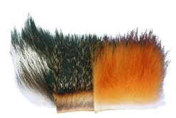 Fox Dubbing Fur Patches: Silver, Grey, Red