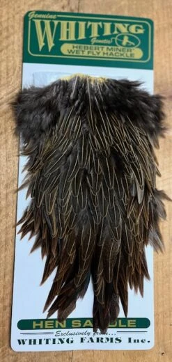 Whiting Farms Hebert Miner Wild Type Bird Hen Saddle