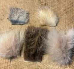 Catskill Dubbing Fur Kit: Includes Muskrat, Beaver, Bleached Beaver, Pink Fox, Pink Coyote, Orange Ozzie ‘Possum