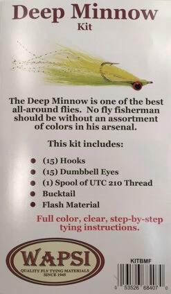 Wapsi Clouser Deep Minnow Kit