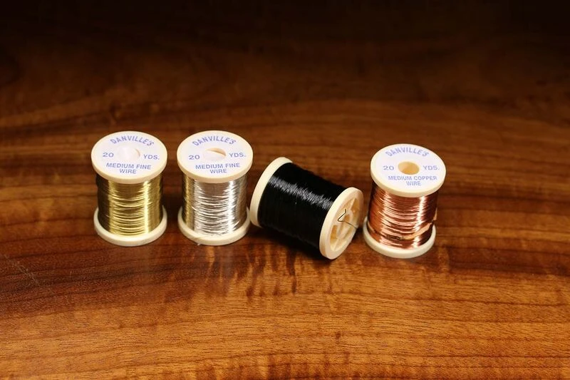 Danville Fine And Medium Colored Ribbing Wire And Brassie/Copper John Wire 3 Danville Fine And Medium Colored Ribbing Wire And Brassie/Copper John Wire
