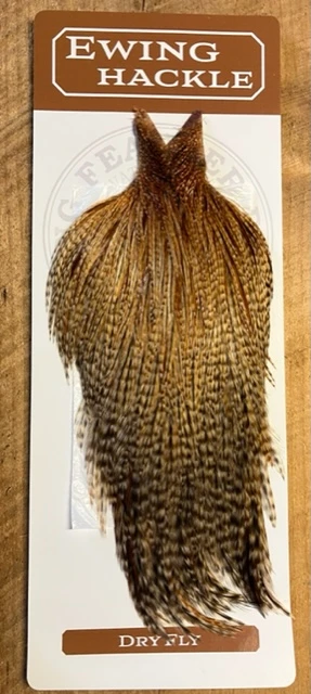 Ewing Variant Rooster Capes: Cree, Badger, Barred Dun 6 Ewing Variant Rooster Capes: Cree, Badger, Barred Dun - Image 4