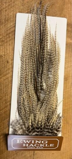 Ewing Variant Rooster Saddles: Cree, Badger, Barred Dun -Fly Fishing Equipment Shop esad3