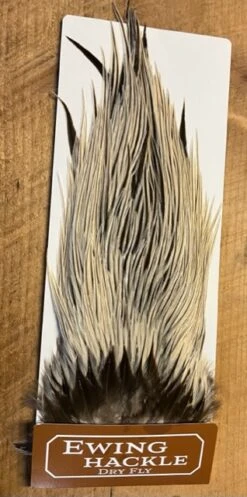 Ewing Variant Rooster Saddles: Cree, Badger, Barred Dun -Fly Fishing Equipment Shop esad5