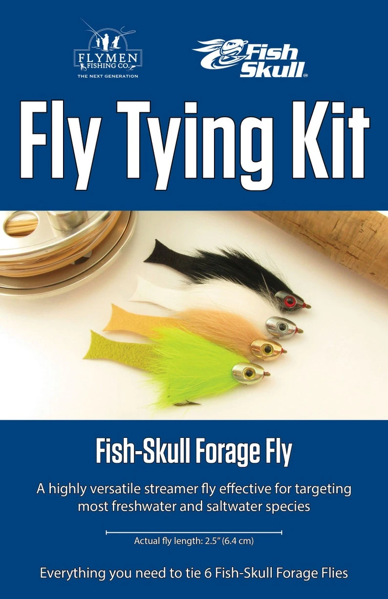 Fish Skull/ Flymen Forage Fish Fly Tying Kit 3 Fish Skull/ Flymen Forage Fish Fly Tying Kit