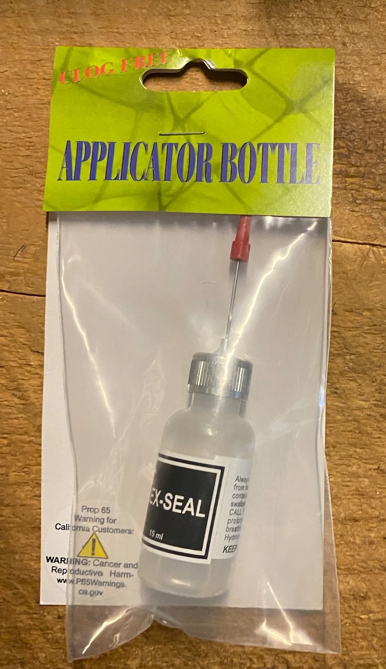 Wapsi Applicator Glue Bottle: Empty, Loaded With Fly Head Cement, Flex-Seal, Gloss Coat Head Cement 8 Wapsi Applicator Glue Bottle: Empty, Loaded With Fly Head Cement, Flex-Seal, Gloss Coat Head Cement - Image 6