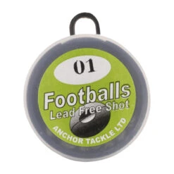 Anchor Lead Free Football Shaped Split Shot Single Packs ( Non-Toxic; Legal In NY State )