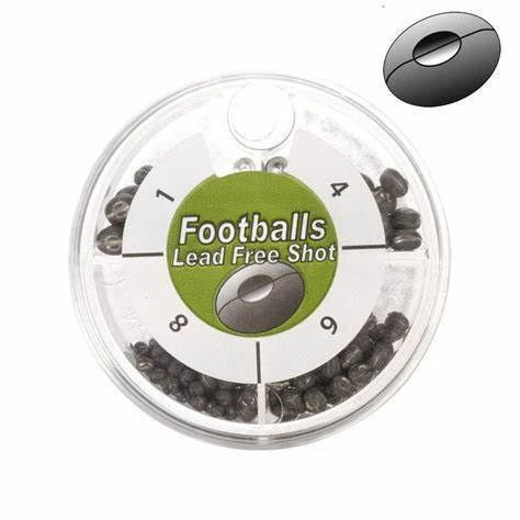 Anchor 4 Compartment Football Shape Split Shot Dispenser ( Non-Toxic; Legal In NY State ) 3 Anchor 4 Compartment Football Shape Split Shot Dispenser ( Non-Toxic; Legal In NY State )