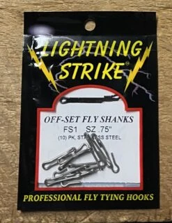 Lightning Strike FS1, Off Set Fly Shanks ( AKA Gamechanger Or Intruder Shanks ) 8 Lightning Strike FS1, Off Set Fly Shanks ( AKA Gamechanger Or Intruder Shanks ) -Fly Fishing Equipment Shop fs12