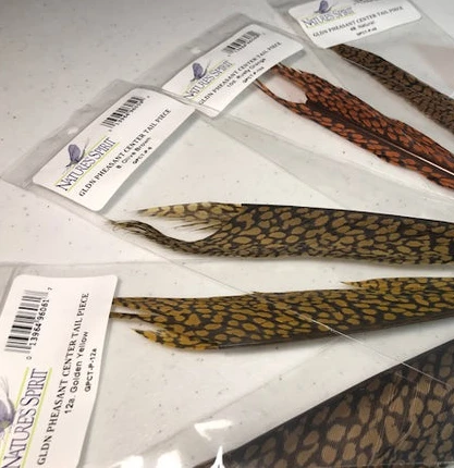 Nature’s Spirit Golden Pheasant Center Tail Sections 4 Nature’s Spirit Golden Pheasant Center Tail Sections - Image 2