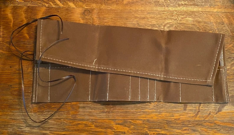 HMH Waxed Cotton Fly Tyer’s Tool Wallet / Tool Roll 4 HMH Waxed Cotton Fly Tyer’s Tool Wallet / Tool Roll - Image 2