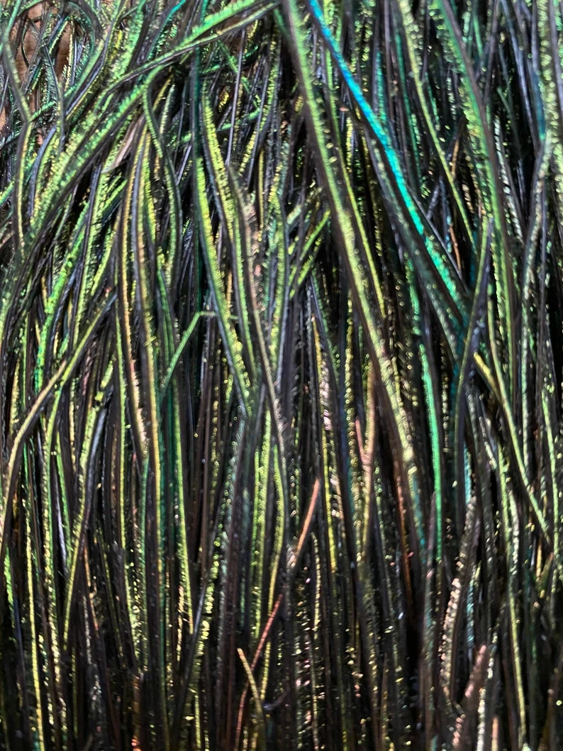 Badger Creek Jumbo ( & Standard ) Strung Peacock Herl 6 Badger Creek Jumbo ( & Standard ) Strung Peacock Herl - Image 4