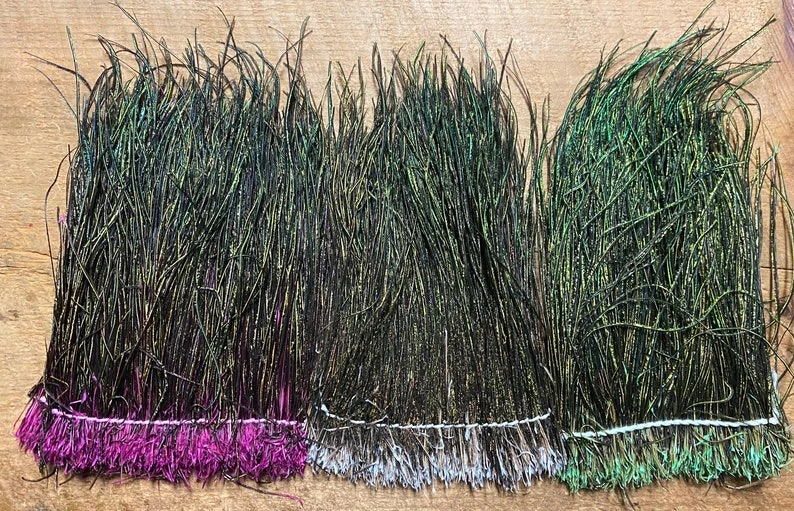 Badger Creek Jumbo ( & Standard ) Strung Peacock Herl 3 Badger Creek Jumbo ( & Standard ) Strung Peacock Herl