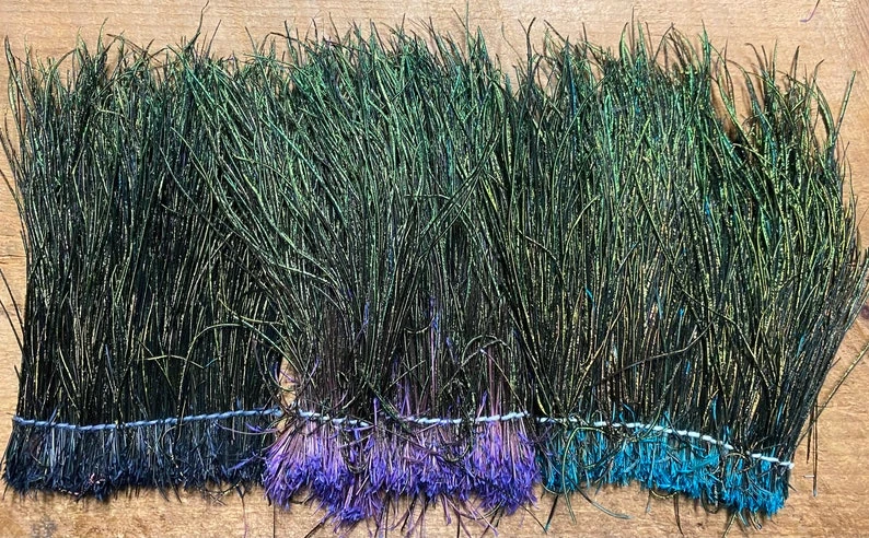 Badger Creek Jumbo ( & Standard ) Strung Peacock Herl 4 Badger Creek Jumbo ( & Standard ) Strung Peacock Herl - Image 2