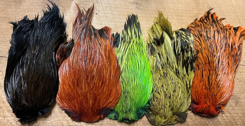 Dyed Indian Rooster Capes 4 Dyed Indian Rooster Capes - Image 2
