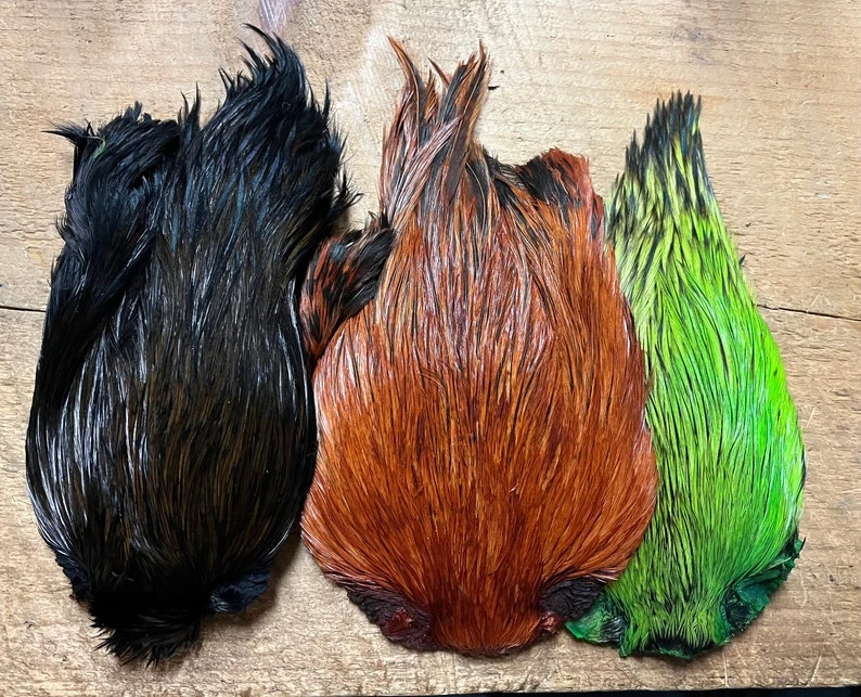 Dyed Indian Rooster Capes 5 Dyed Indian Rooster Capes - Image 3