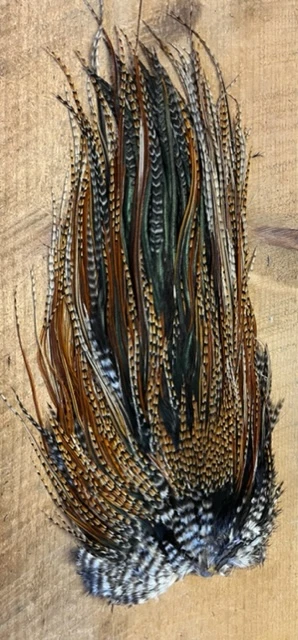 Keough Variant Rooster Saddles: Cree, Barred Dark Ginger, Grizzly Badger Variant 3 Keough Variant Rooster Saddles: Cree, Barred Dark Ginger, Grizzly Badger Variant