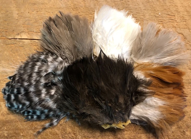 Natural Genetic Soft Hackle Patch 3 Natural Genetic Soft Hackle Patch