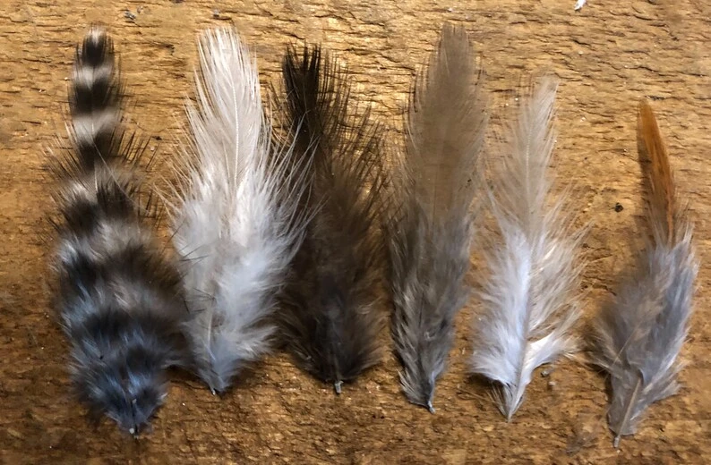 Natural Genetic Soft Hackle Patch 4 Natural Genetic Soft Hackle Patch - Image 2