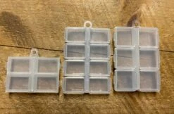 Empty Bead, Hook And Midge Boxes With Snap Lids
