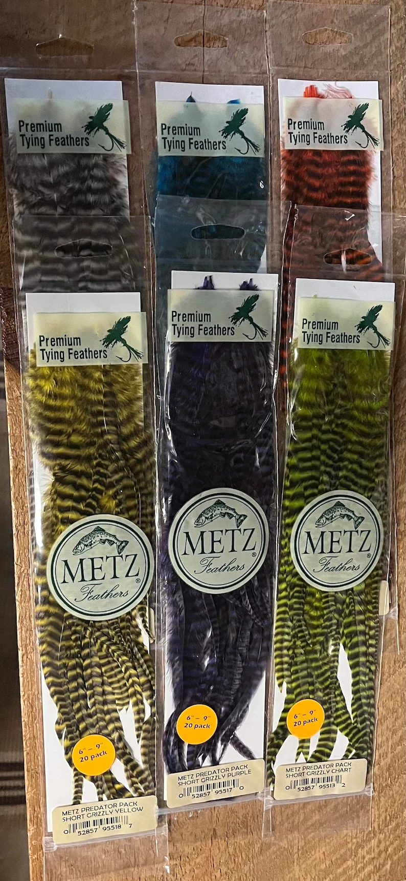 Metz Predator Packs: Dyed Grizzly Schlappen 3 Metz Predator Packs: Dyed Grizzly Schlappen