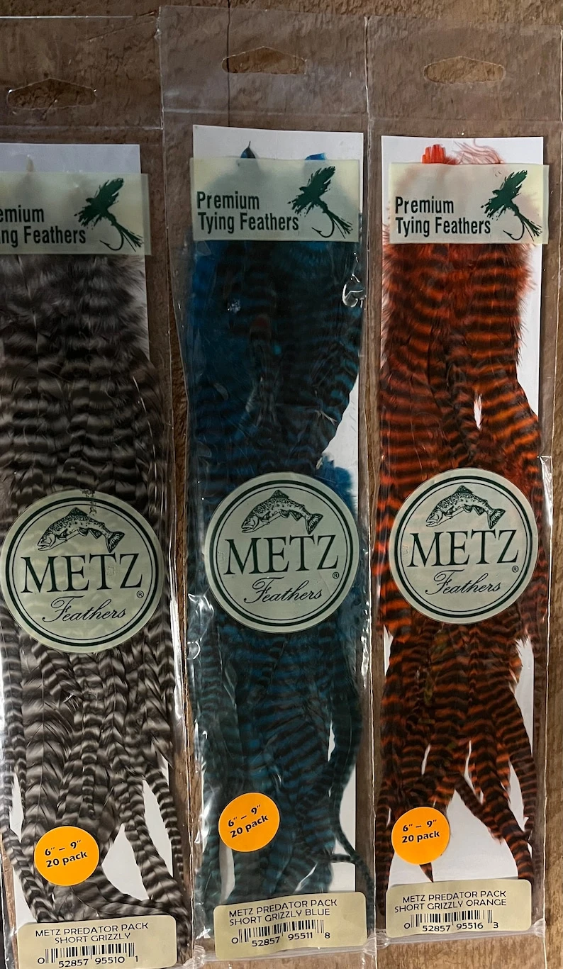 Metz Predator Packs: Dyed Grizzly Schlappen 5 Metz Predator Packs: Dyed Grizzly Schlappen - Image 3