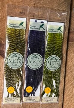 Metz Predator Packs: Dyed Grizzly Schlappen 9 Metz Predator Packs: Dyed Grizzly Schlappen -Fly Fishing Equipment Shop mpp4