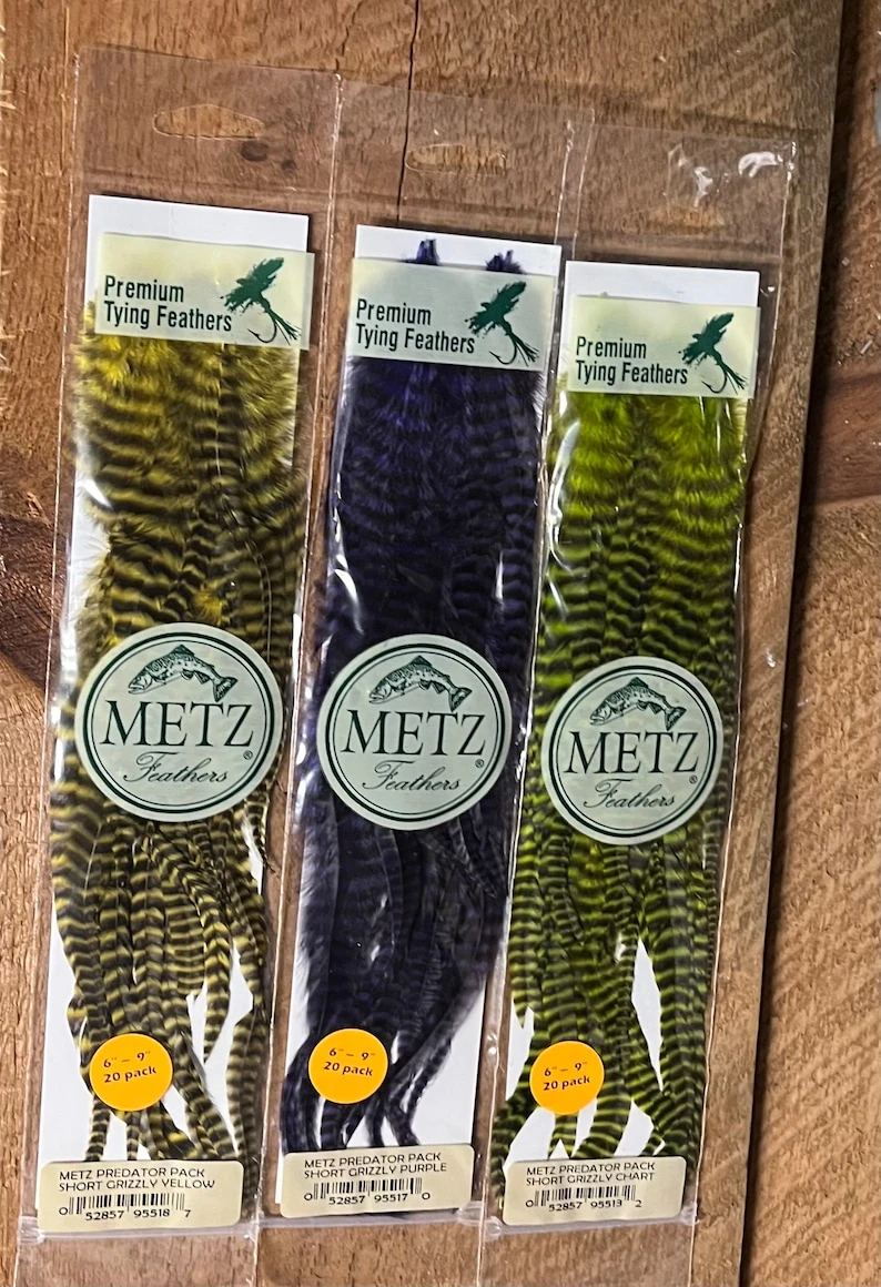 Metz Predator Packs: Dyed Grizzly Schlappen 6 Metz Predator Packs: Dyed Grizzly Schlappen - Image 4