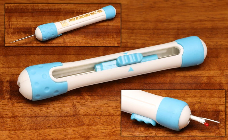 Hareline Retractable Bodkin And Cutter Multi Tool 3 Hareline Retractable Bodkin And Cutter Multi Tool