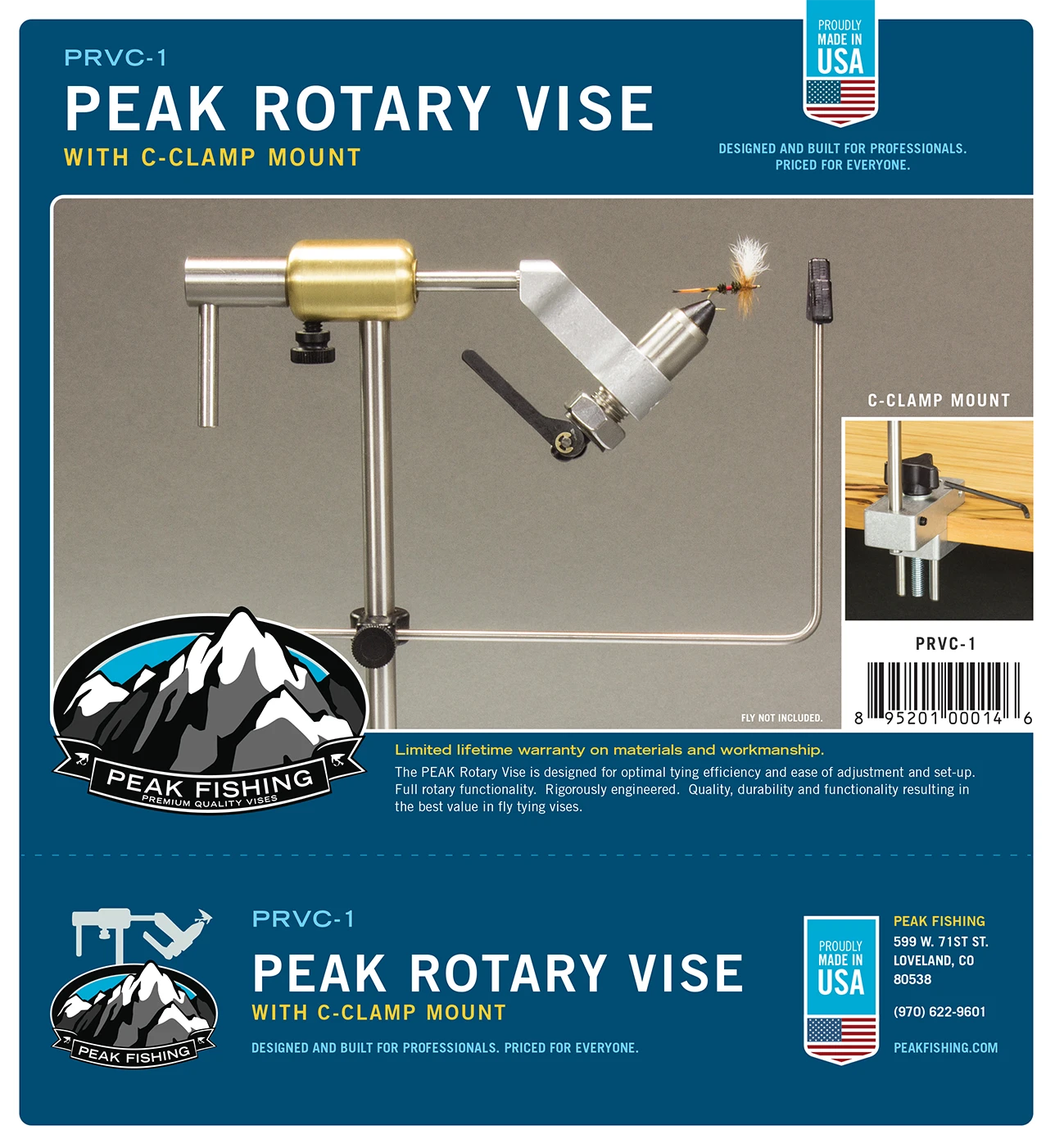 Peak Rotatory Vise With C-Clamp 6 Peak Rotatory Vise With C-Clamp - Image 4