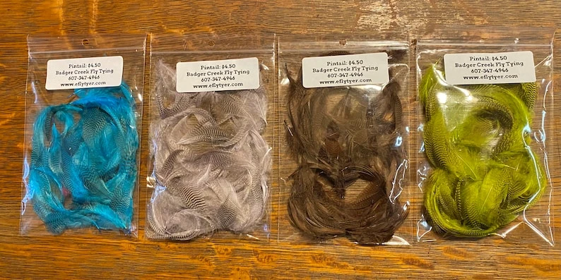 Pintail Flank Natural And Dyed 3 Pintail Flank Natural And Dyed