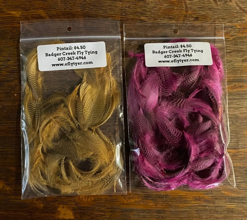 Pintail Flank Natural And Dyed 4 Pintail Flank Natural And Dyed - Image 2