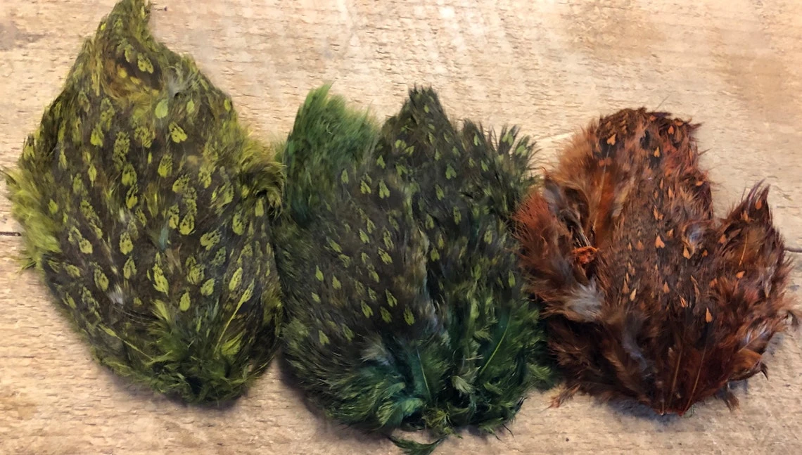 Ruffed Grouse Saddle Patches Natural And Dyed 4 Ruffed Grouse Saddle Patches Natural And Dyed - Image 2
