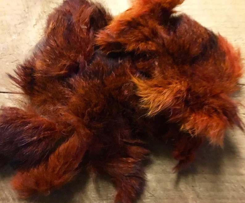 Fran Better’s Rusty Orange Australian Opossum Dubbing Fur Patch 3 Fran Better’s Rusty Orange Australian Opossum Dubbing Fur Patch