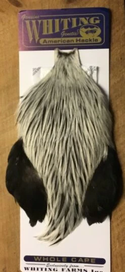 Silver Badger Whiting Farms Streamer Cape